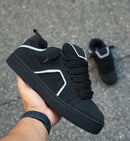 Lokal Big Preto Nubuck Prata